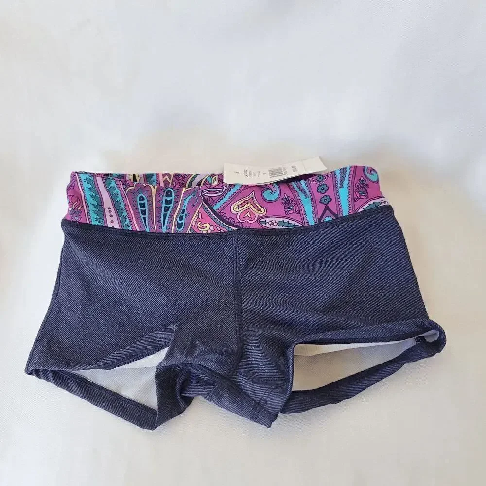 California kisses girls true boho shorts blue size M 8-10 slim stretch